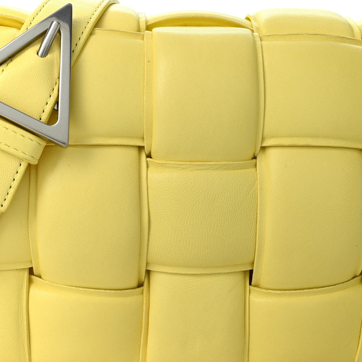 Nappa Maxi Intreccio Padded Cassette Crossbody Bag Sherbert