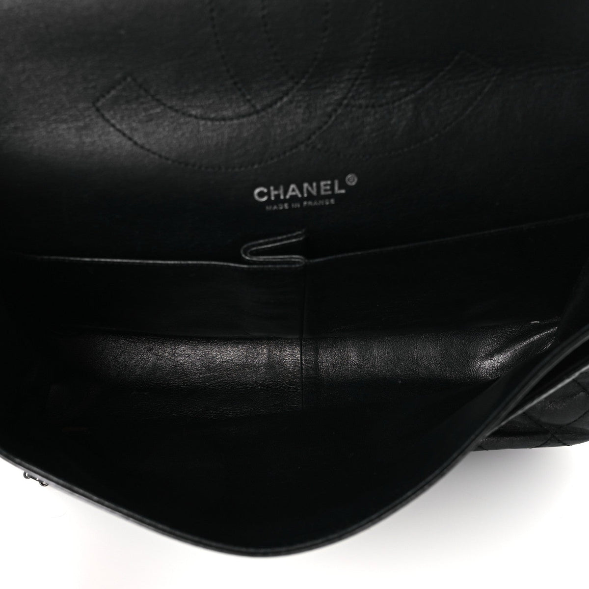 Metallic Aged Calfskin Quilted 2.55 Reissue 226 Flap So Black