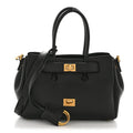 Smooth Calfskin Mini Bel Air Carry All Bag Suede Pink Black