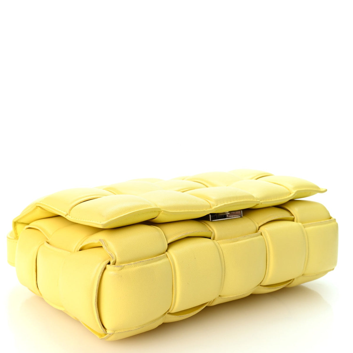 Nappa Maxi Intreccio Padded Cassette Crossbody Bag Sherbert