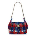 Tweed Quilted Mini Chanel 25 Handbag Red White Blue