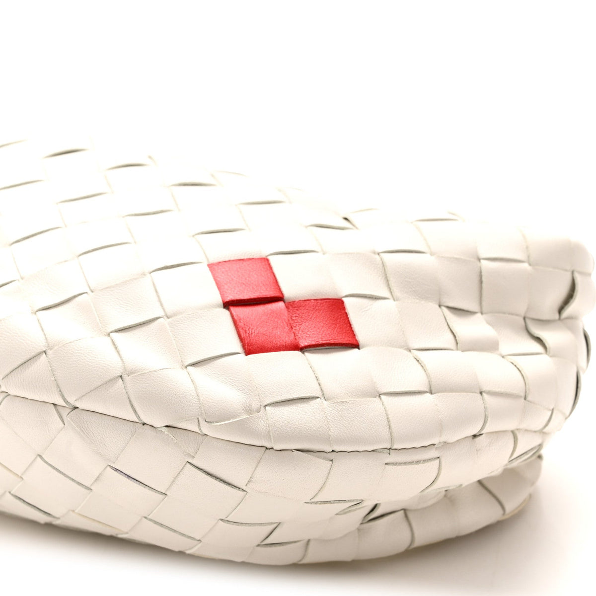 Nappa Intrecciato Mini Heart Jodie White