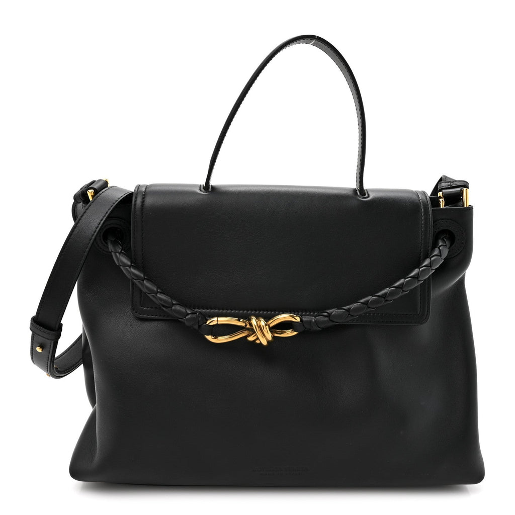 Calfskin Medium Andiamo Messenger Bag Black
