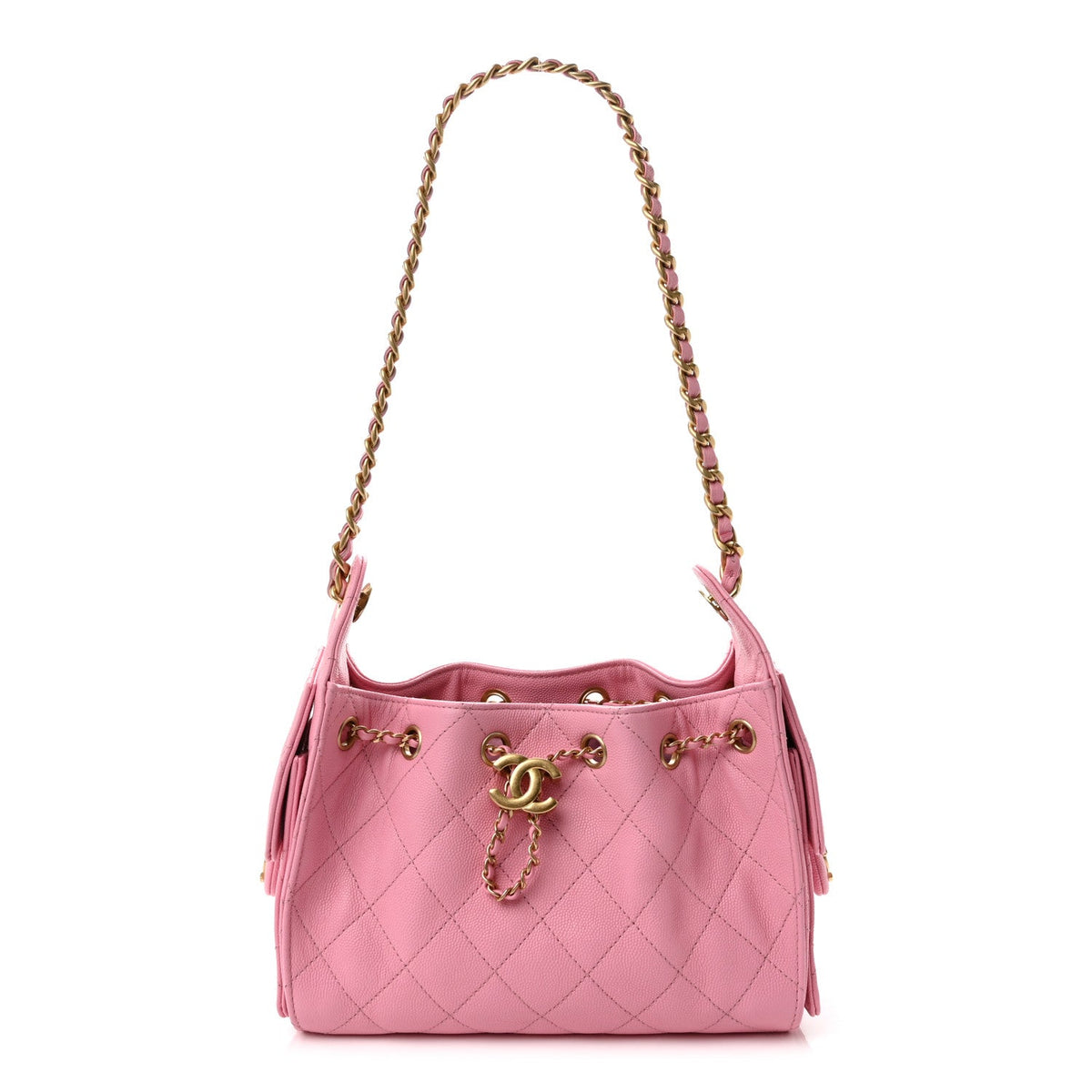 Caviar Quilted Mini Chanel 25 Handbag Light Pink