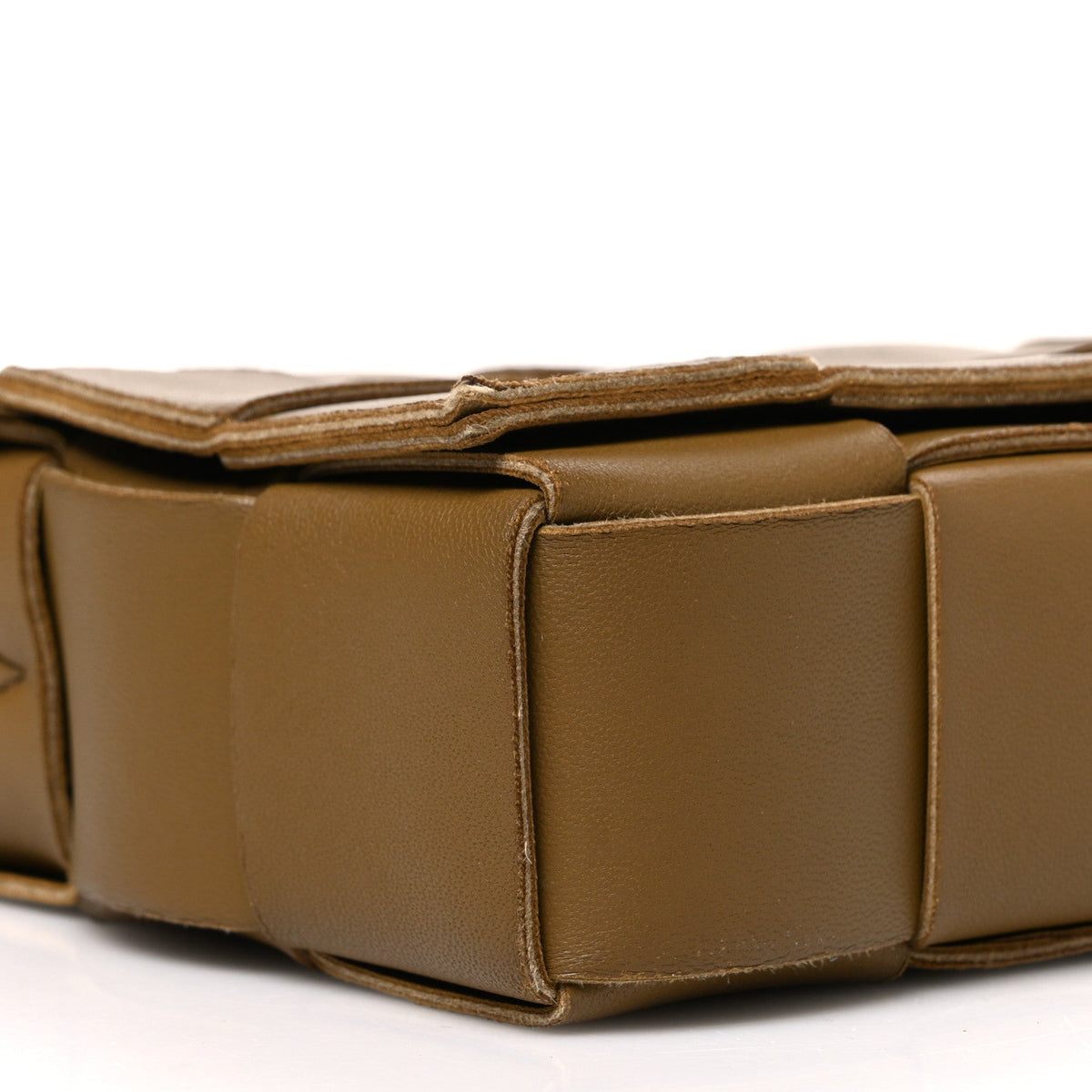 Lambskin Maxi Intrecciato Cassette Crossbody Bag Acorn