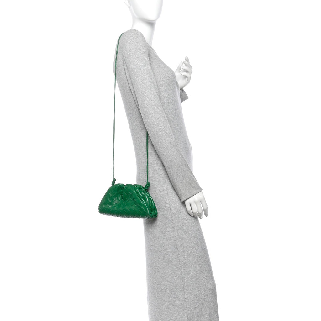 Nappa Intrecciato The Mini Pouch Racing Green