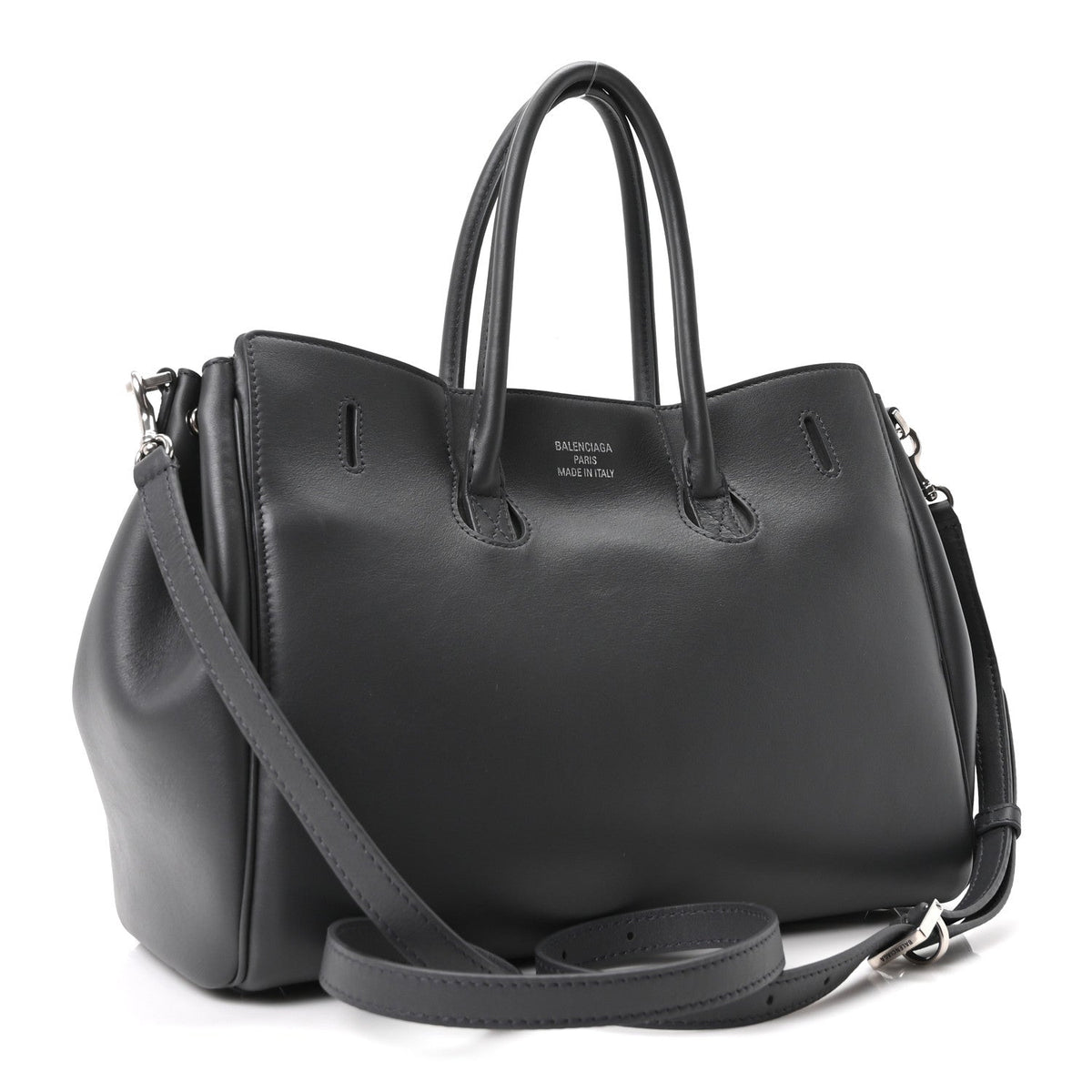 Smooth Calfskin Small Bel Air Carry All Bag Grey