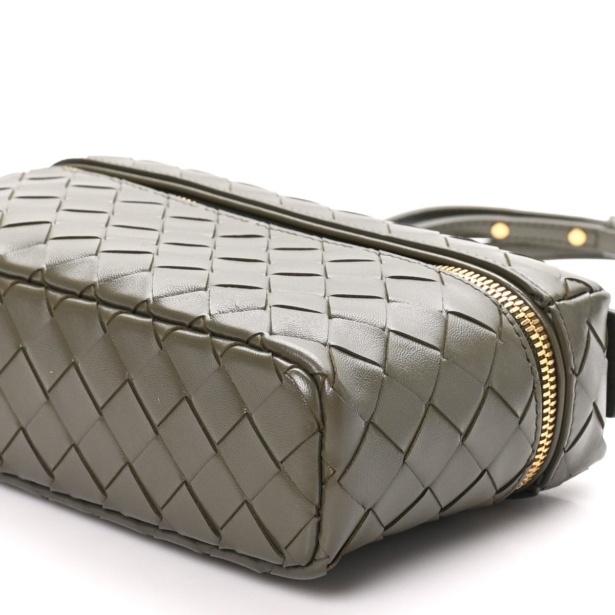 Calfskin Intrecciato Bang Bang Vanity Case Cypress