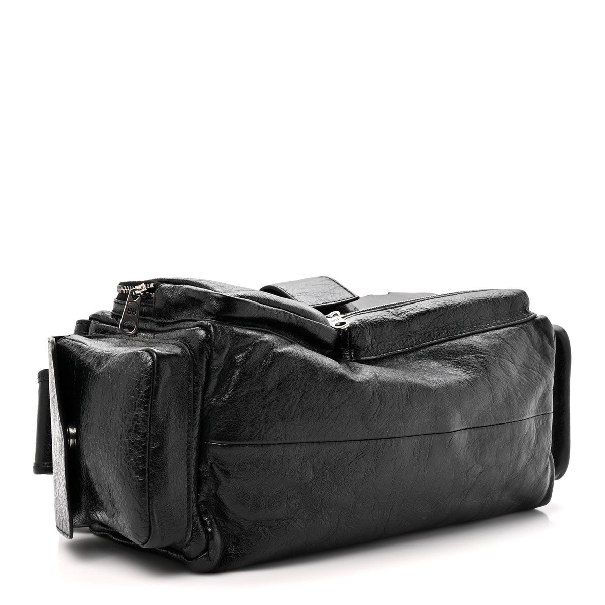 Agneau Arena Men's Superbusy Small Sling Zip Shoulder Bag Black