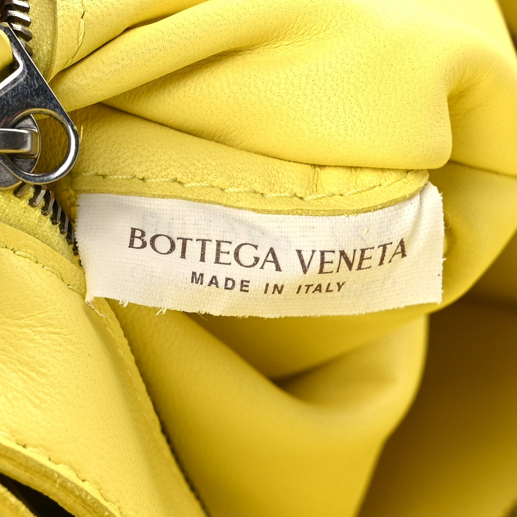 Lambskin Maxi Intrecciato Small Cassette Crossbody Bag Lemonade