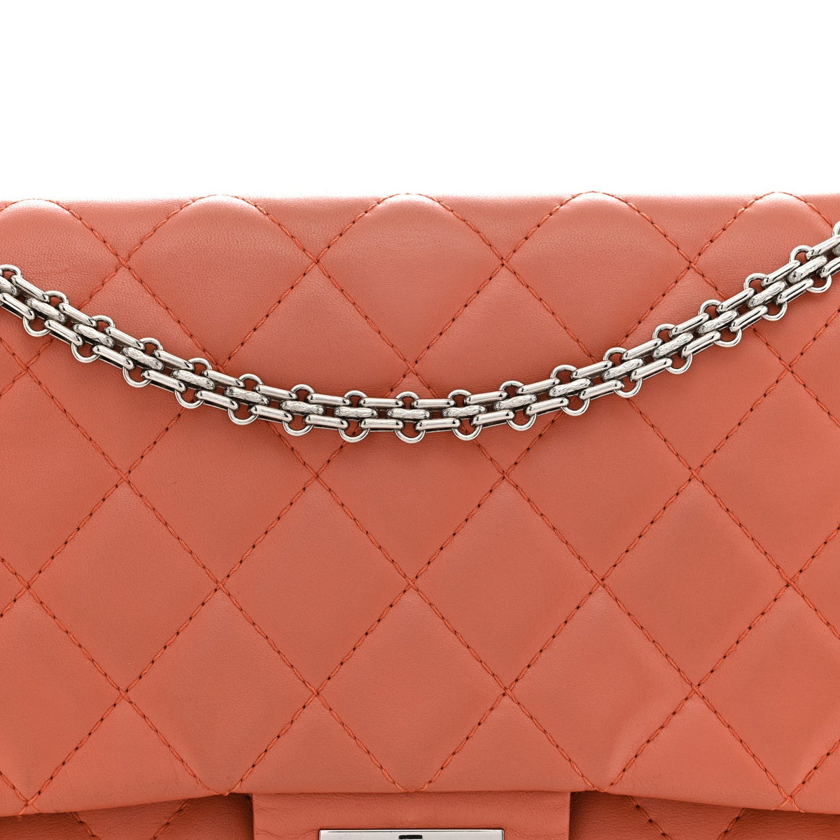 Lambskin Quilted 2.55 Reissue 227 Flap Orange