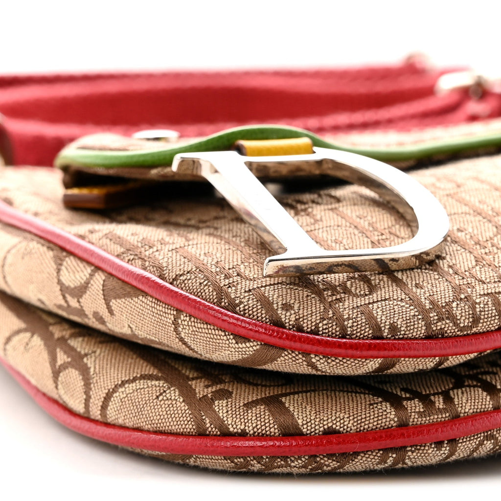 Monogram Rasta Double Saddle Beige Saddle Beige