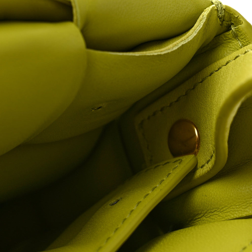Nappa Maxi Intreccio Padded Cassette Crossbody Bag Lime