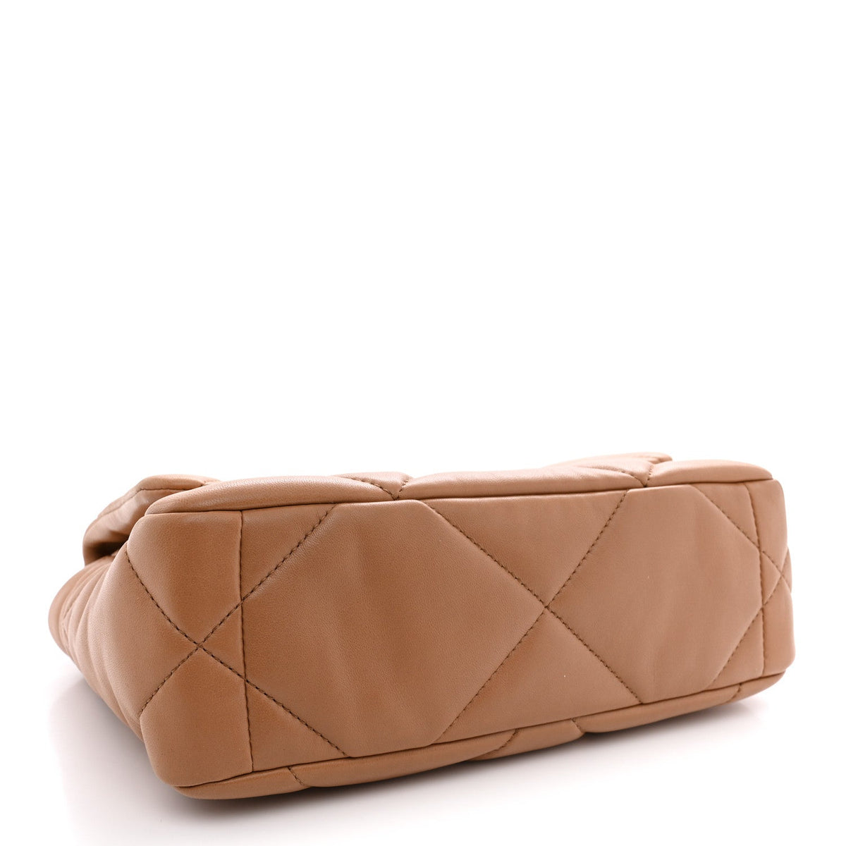 Lambskin Quilted Medium Chanel 19 Flap Brown