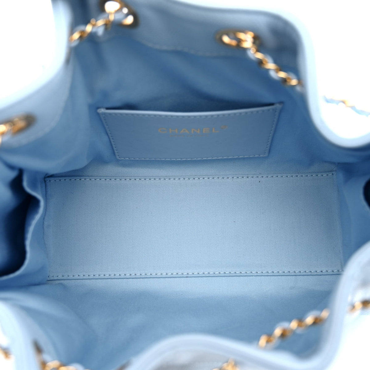 Caviar Quilted Mini Chanel 25 Handbag Light Blue