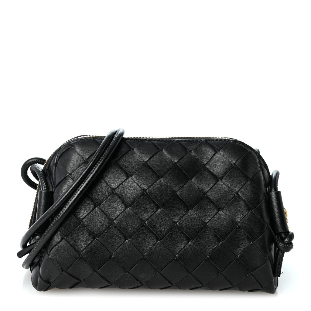 Nappa Intrecciato Concert Pouch Black