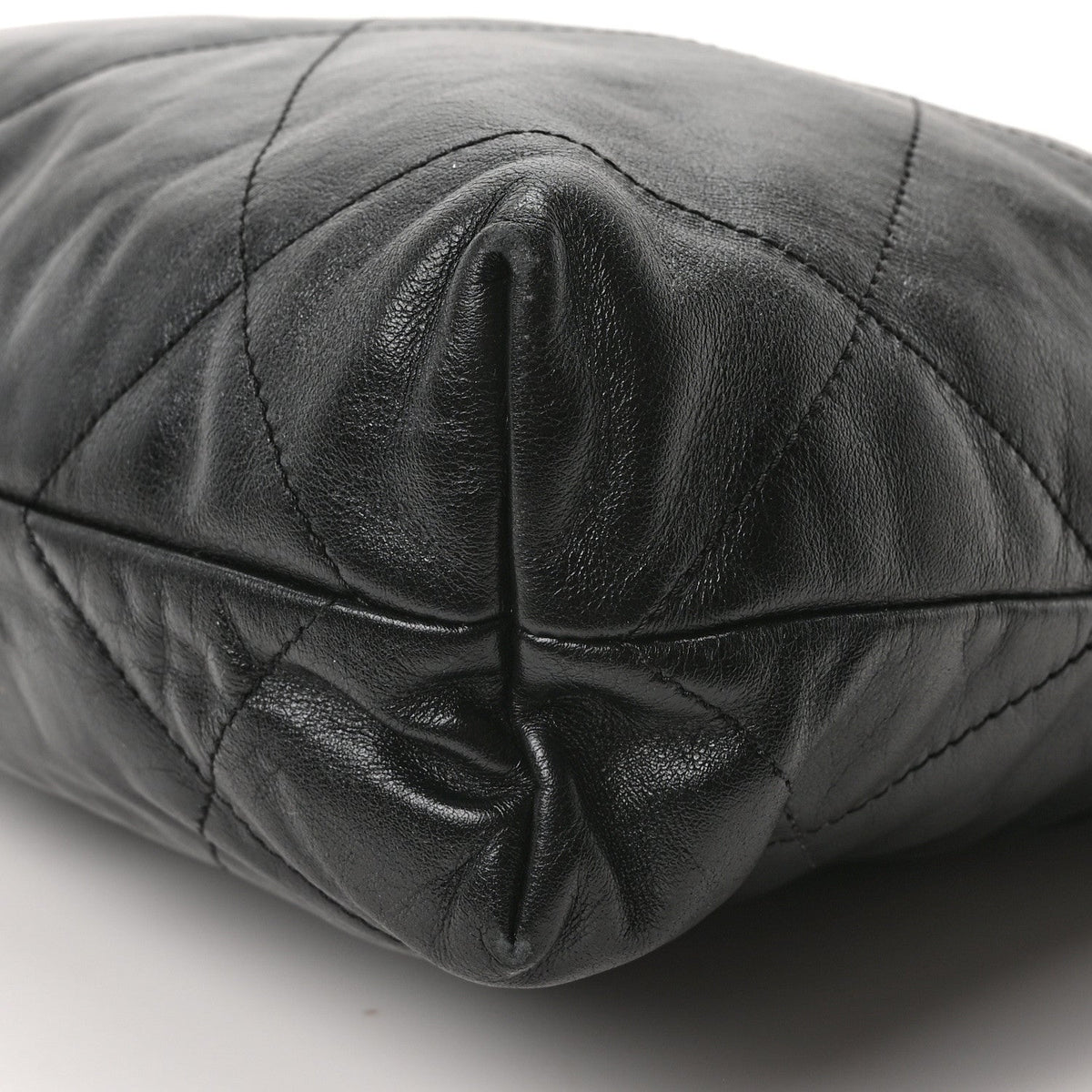 Calfskin Quilted Small Chanel 22 Black