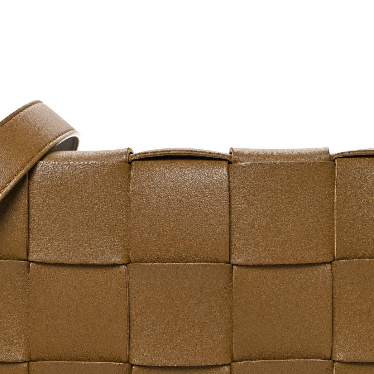Lambskin Maxi Intrecciato Cassette Crossbody Bag Acorn
