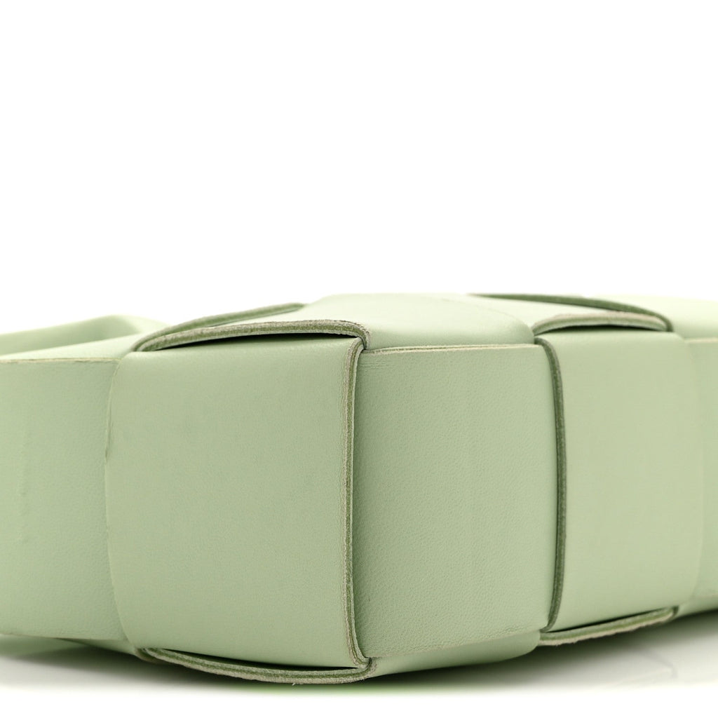 Nappa Maxi Intreccio Mini Arco East West Tote Pistachio
