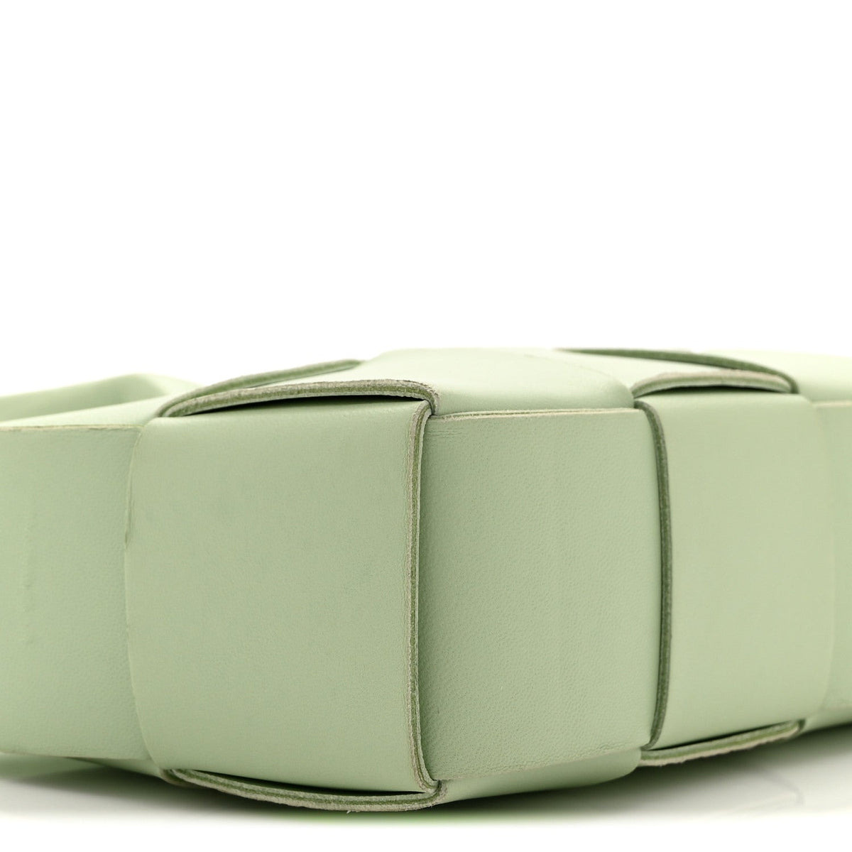 Nappa Maxi Intreccio Mini Arco East West Tote Pistachio