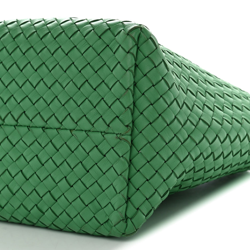 Nappa Intrecciato Medium Cabat Green