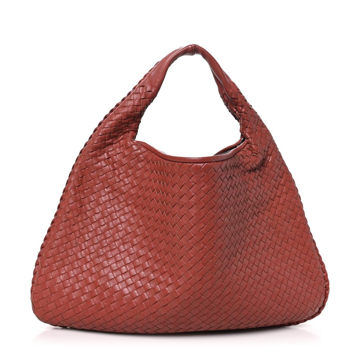 Nappa Intrecciato Large Veneta Hobo Brique