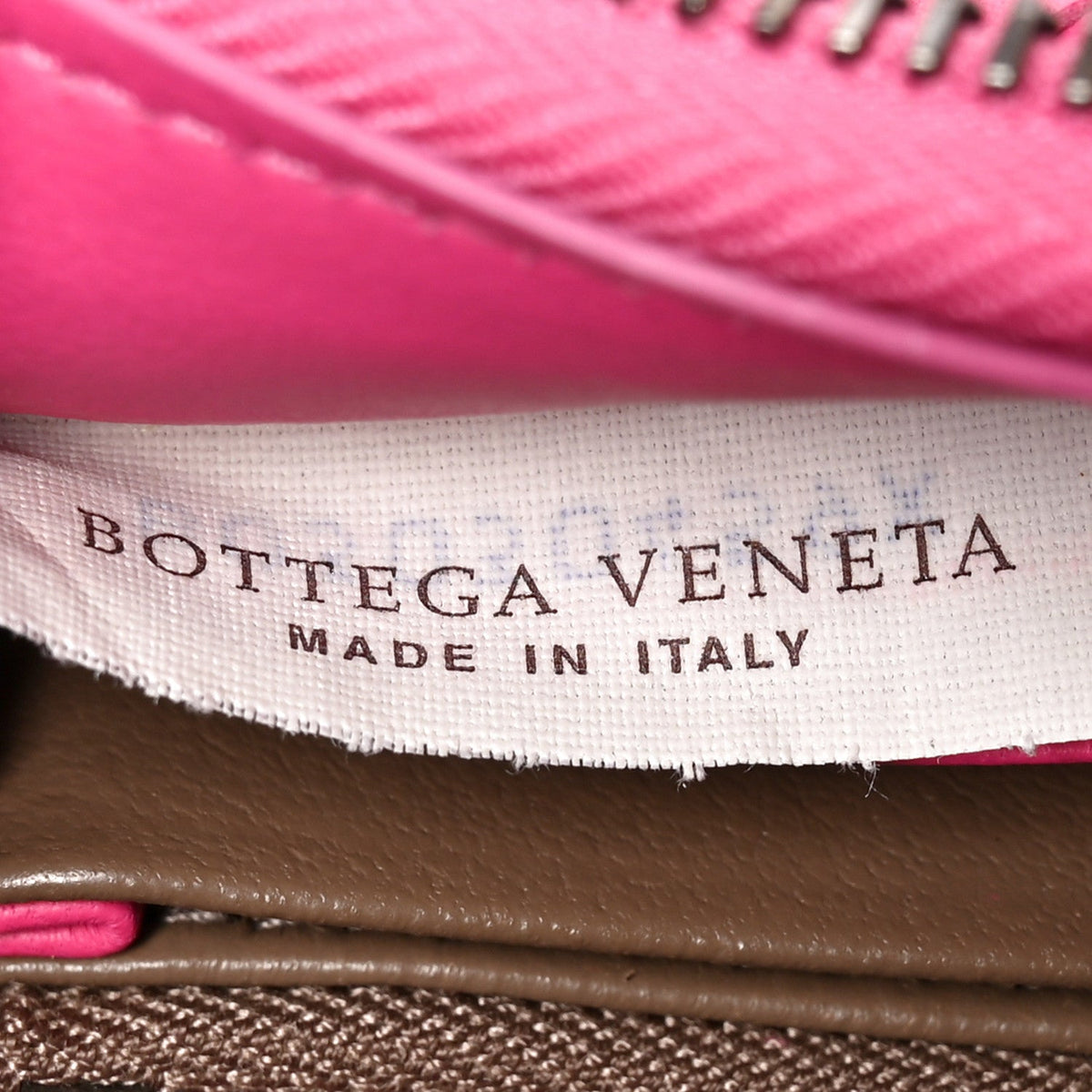 Nappa Intrecciato Zip Around Wallet Pink