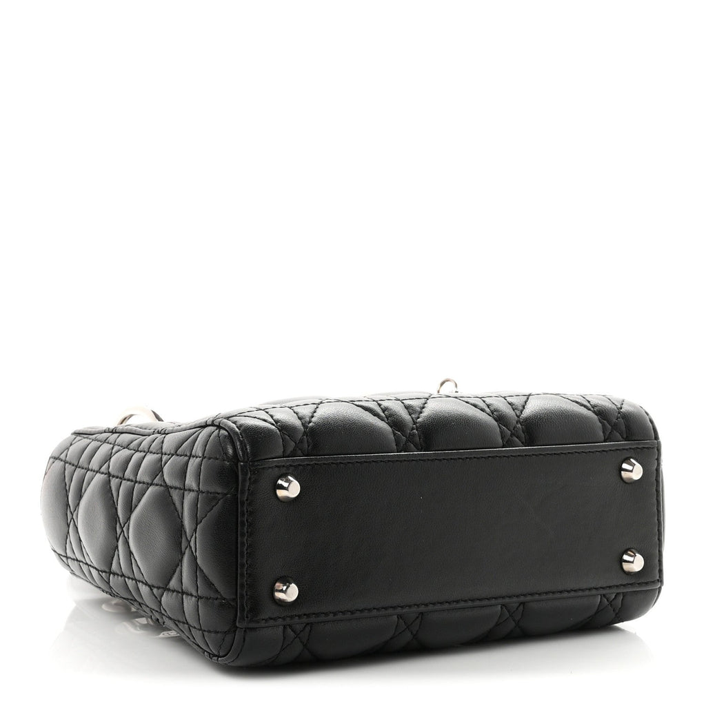 Lambskin Cannage Mini Lady Dior Black