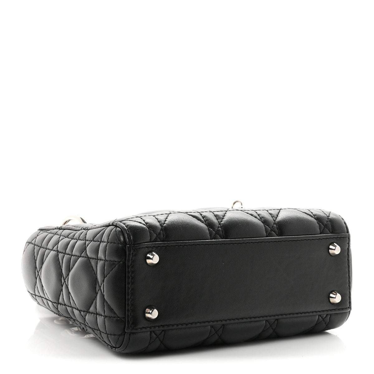 Lambskin Cannage Mini Lady Dior Black