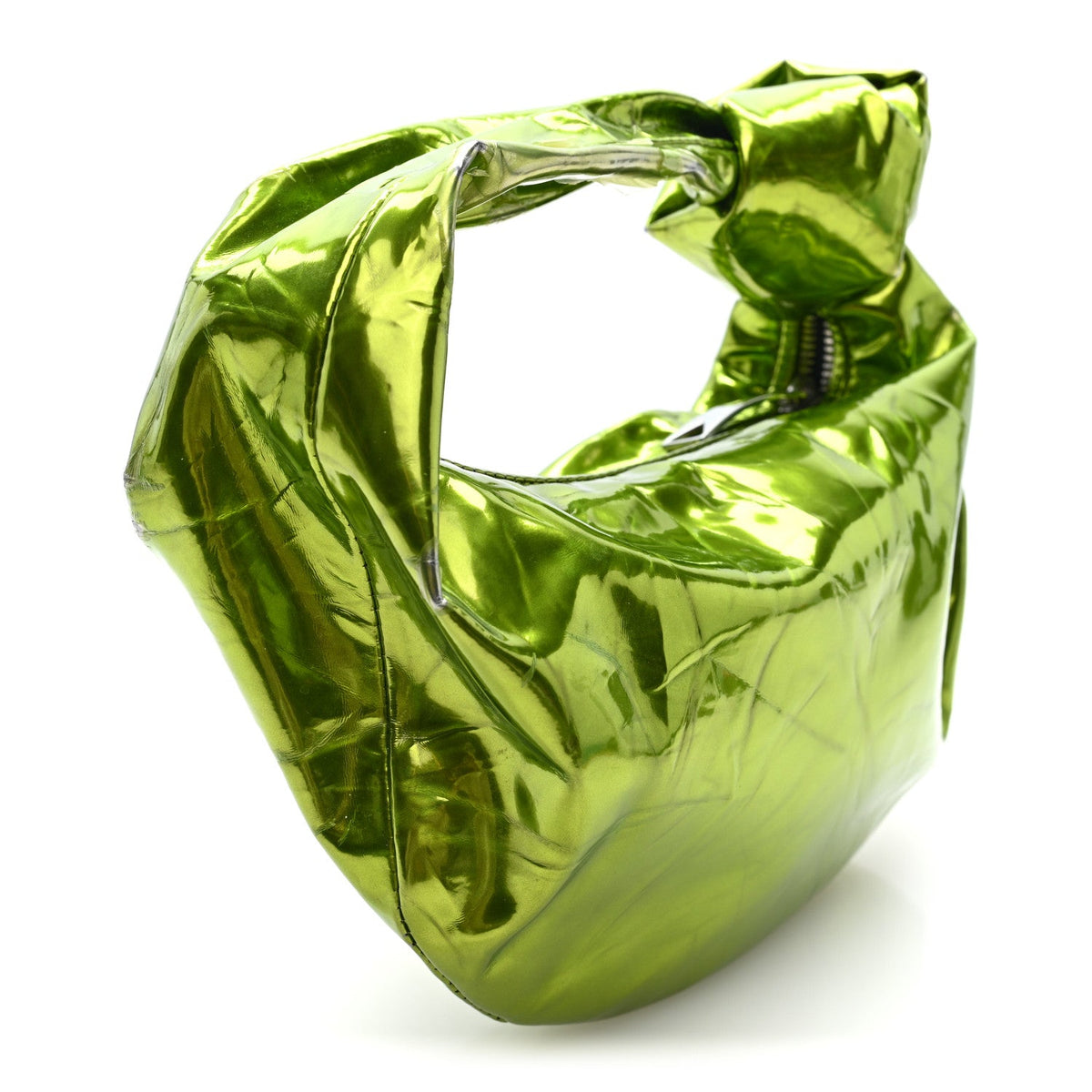 Metallic Crushed Calfskin Mini Jodie  Chlorophyll