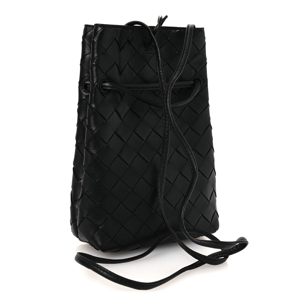 Nappa Intrecciato Andiamo Phone Pouch Black