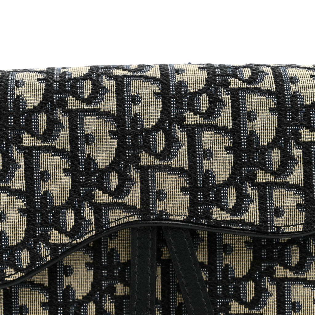 Oblique Saddle Belt Bag Blue