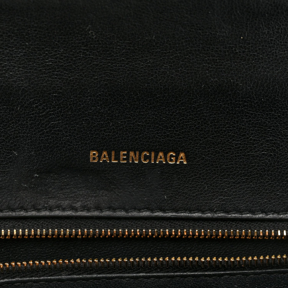 Shiny Box Calfskin Small Hourglass Top Handle Bag Black