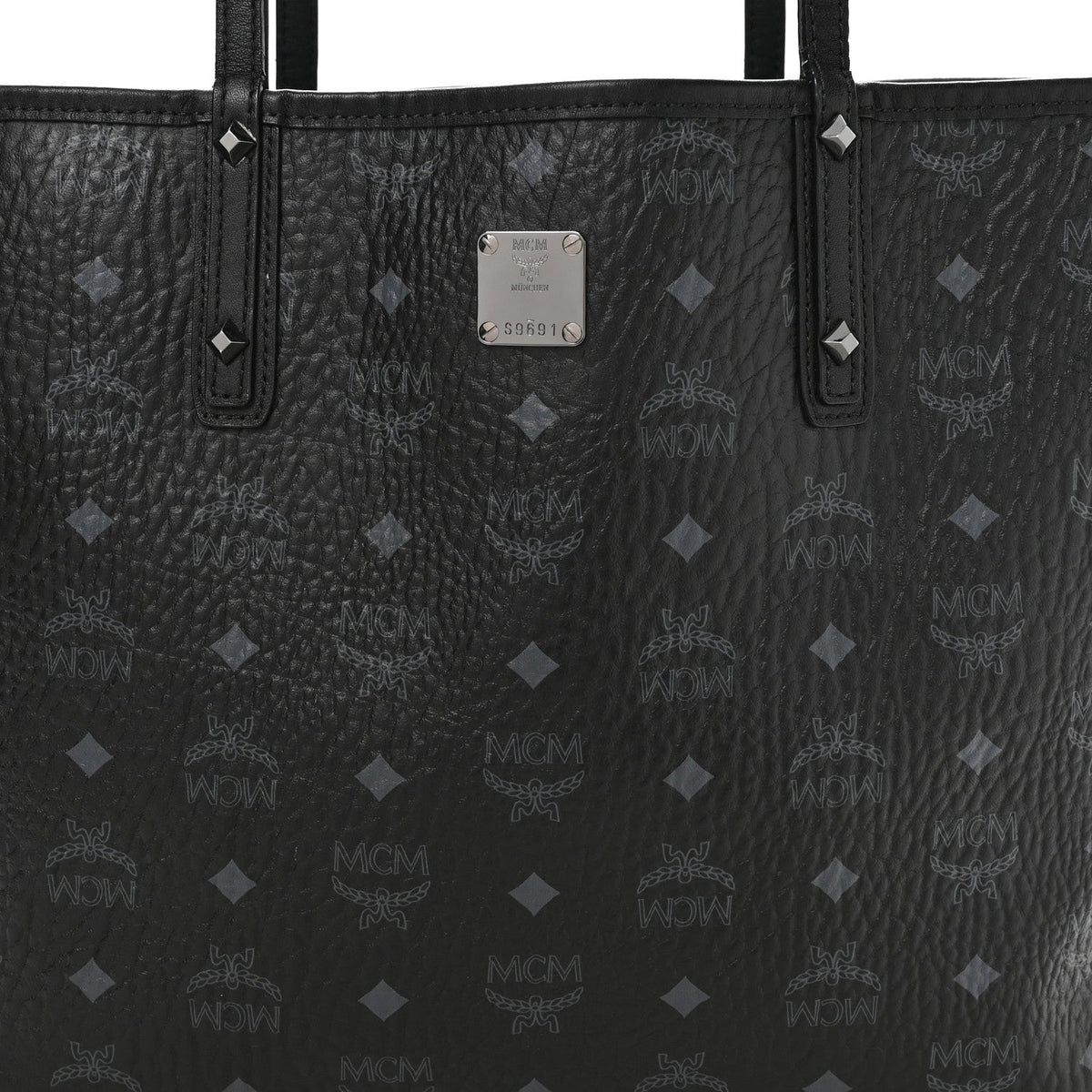 Visetos Medium Project Reversible Shopper Tote Black
