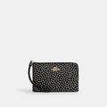 Coach Outlet Corner Zip Wristlet With Spot Print