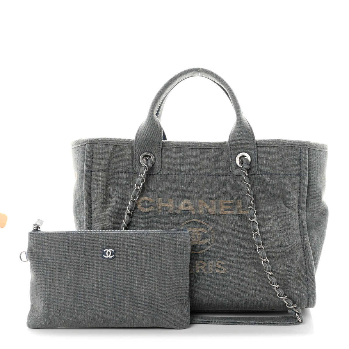 Denim Small Deauville Tote Light Blue
