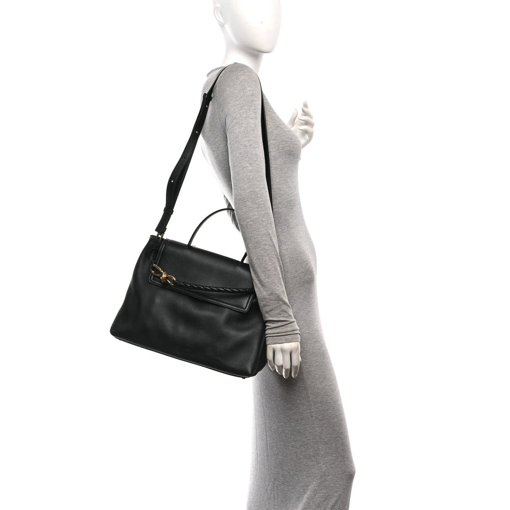 Calfskin Medium Andiamo Messenger Bag Black