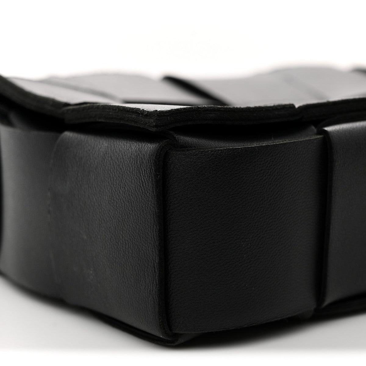 Nappa Maxi Intreccio Cassette Bag Black