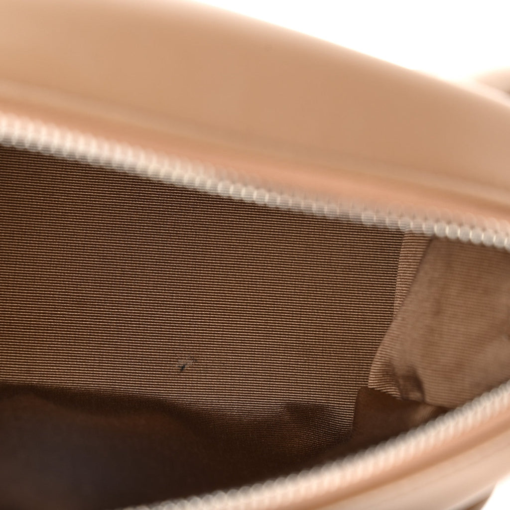 Supple Lambskin Bow Pouch Camel