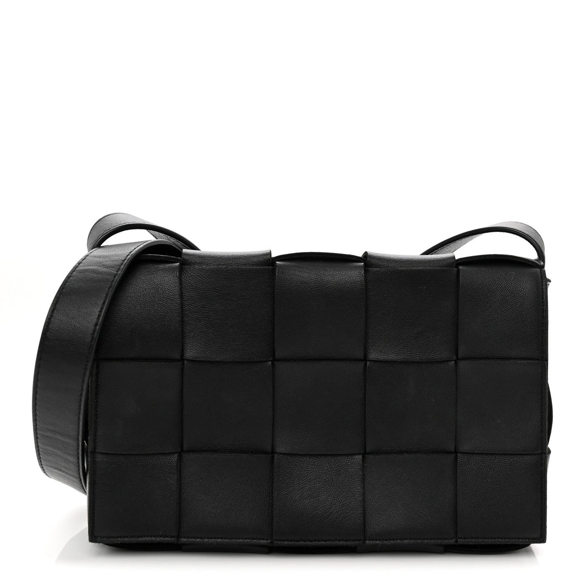 Nappa Maxi Intreccio Cassette Bag Black