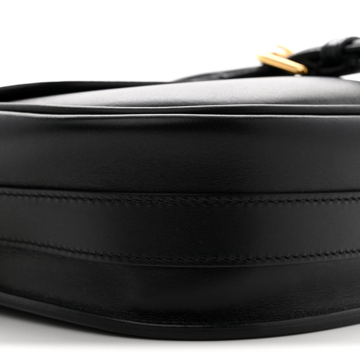 Box Calfskin Medium Bobby Flap Black