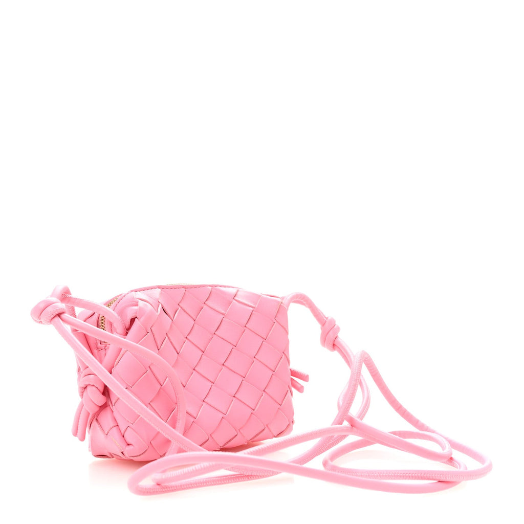 Nappa Intrecciato Candy Loop Camera Bag Ribbon