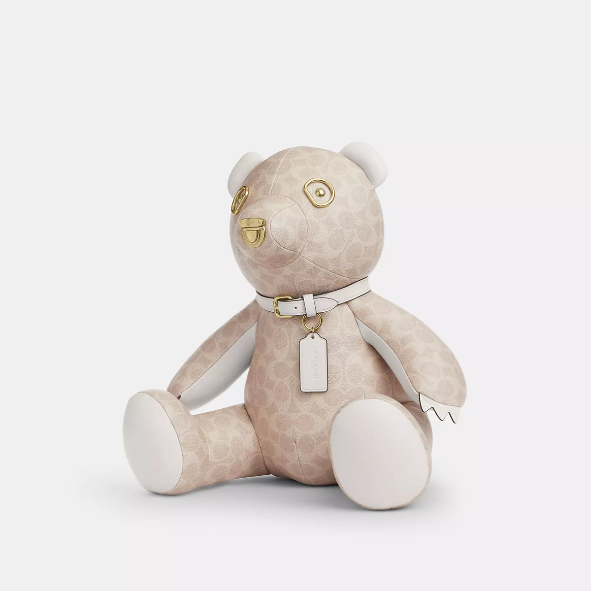Coach Outlet Collectible Bear In Signature Canvas