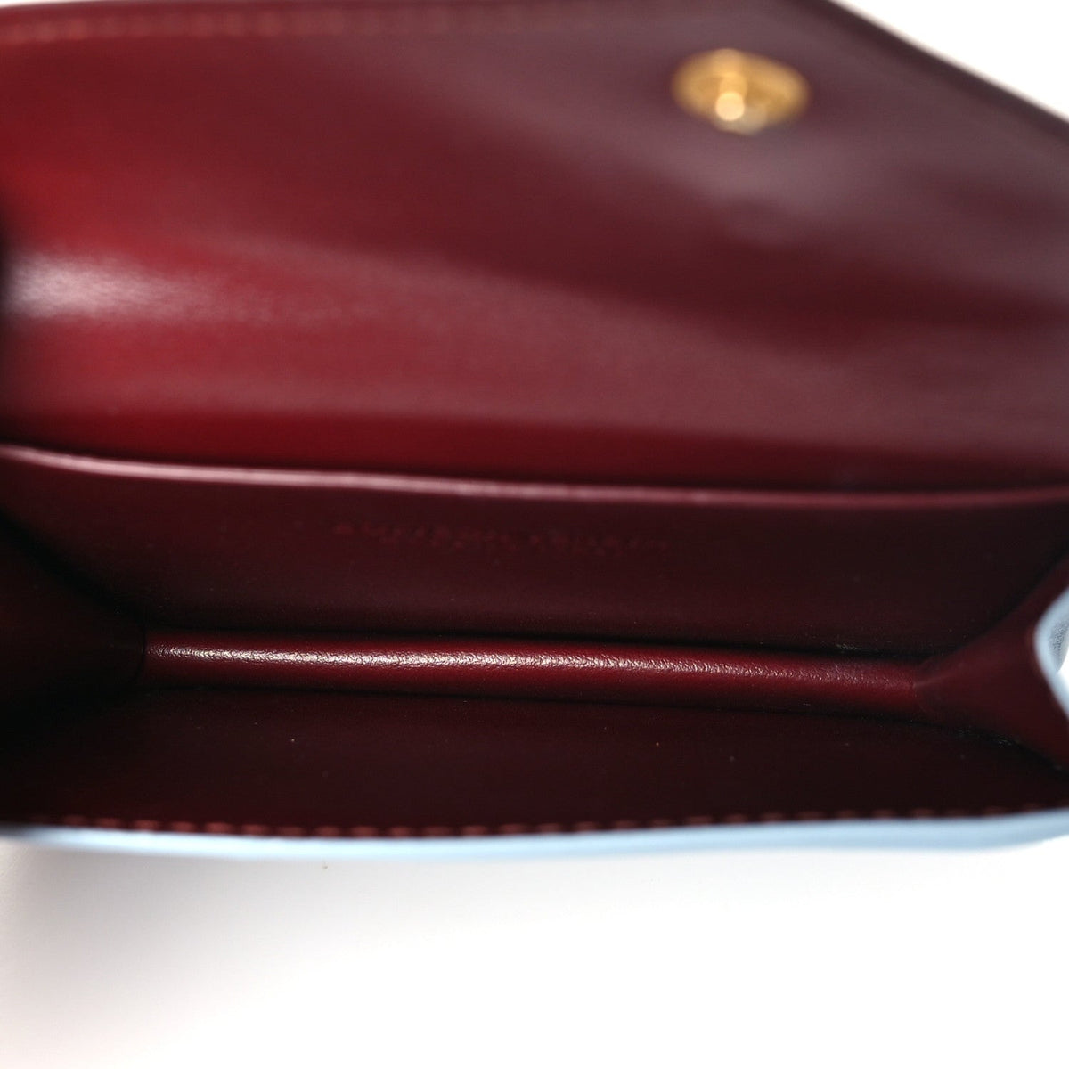 Nappa Intrecciato Small Check Bi-Fold Zip Wallet Ice Cherry