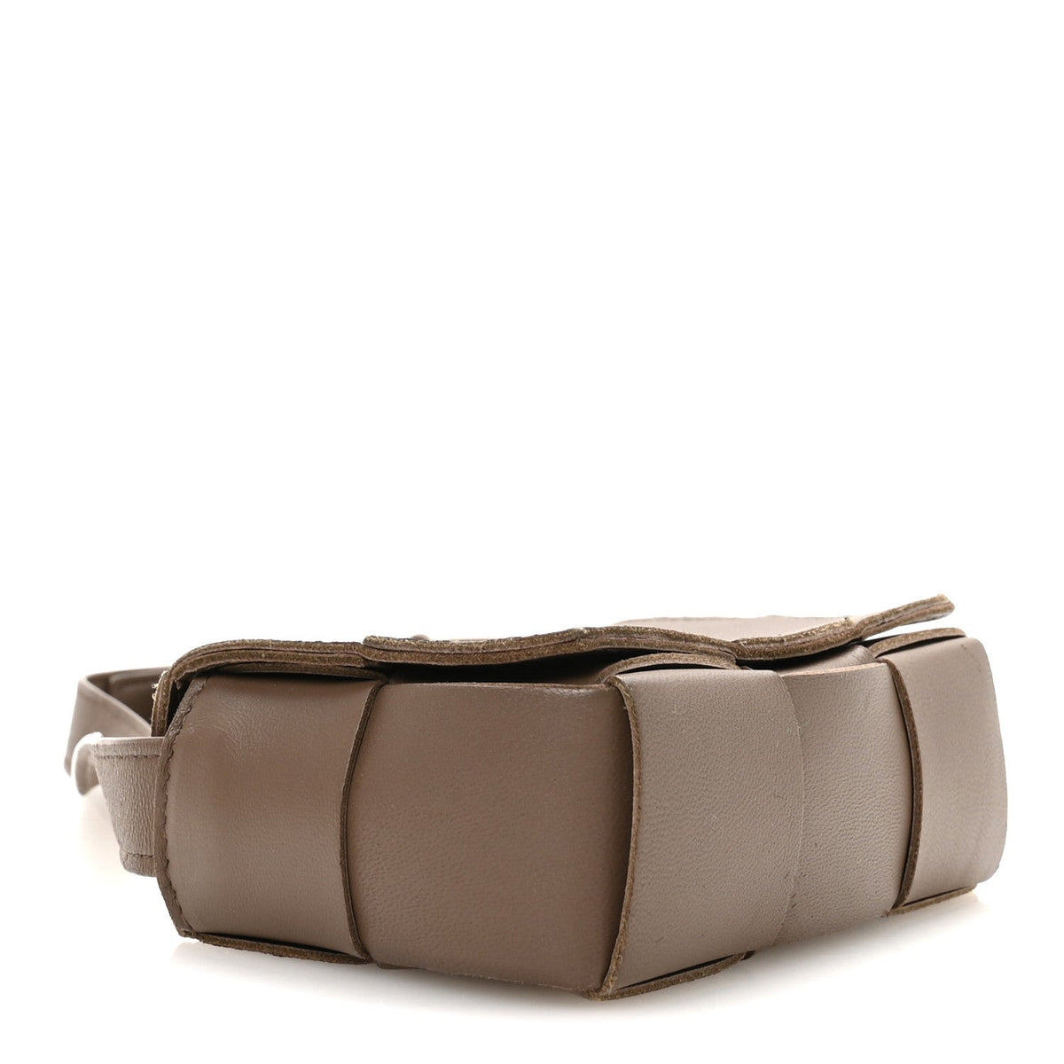 Lambskin Maxi Intrecciato Extra Mini Cassette Crossbody Bag Acorn