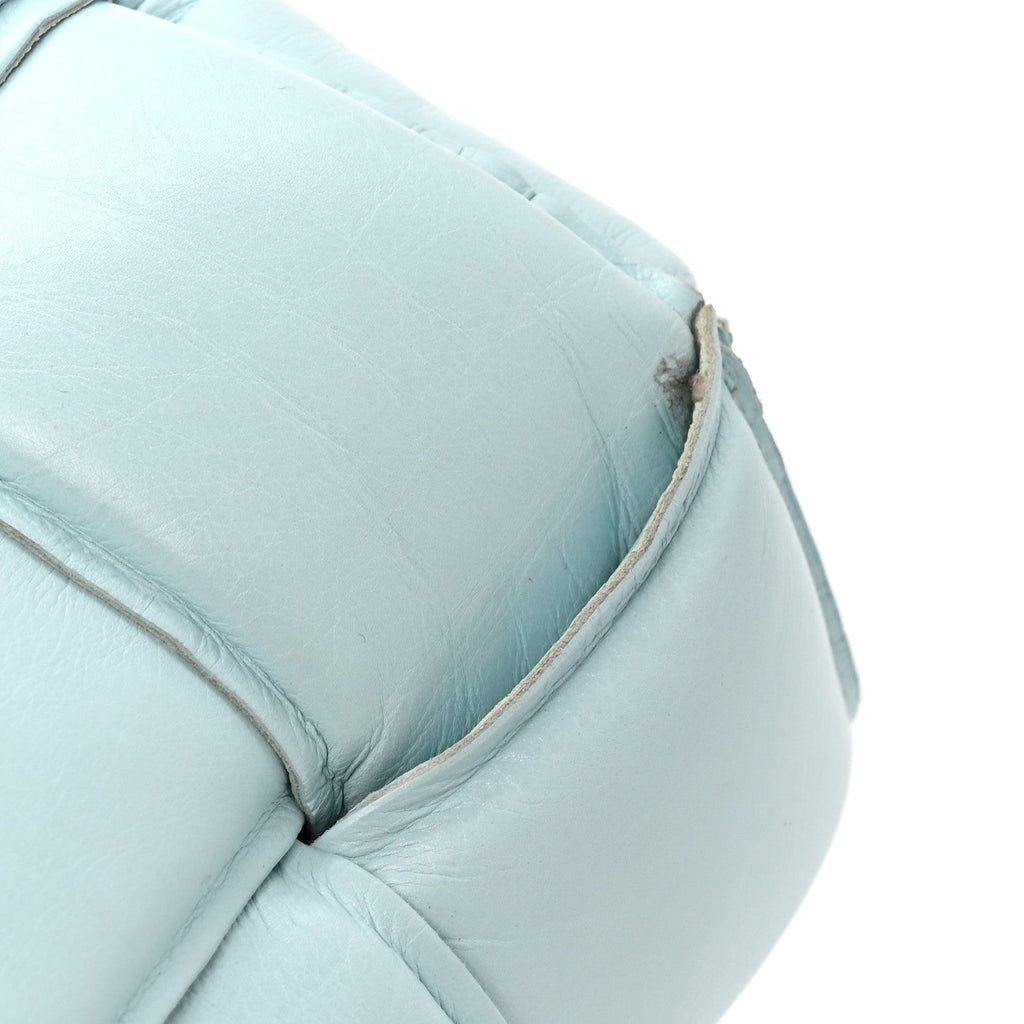 Paper Calfskin Maxi Intrecciato Padded Cassette Crossbody Bag Spearmint