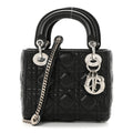 Lambskin Cannage Mini Lady Dior Black