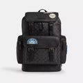 Coach Outlet Sprint Backpack In Signature Canvas With Patches