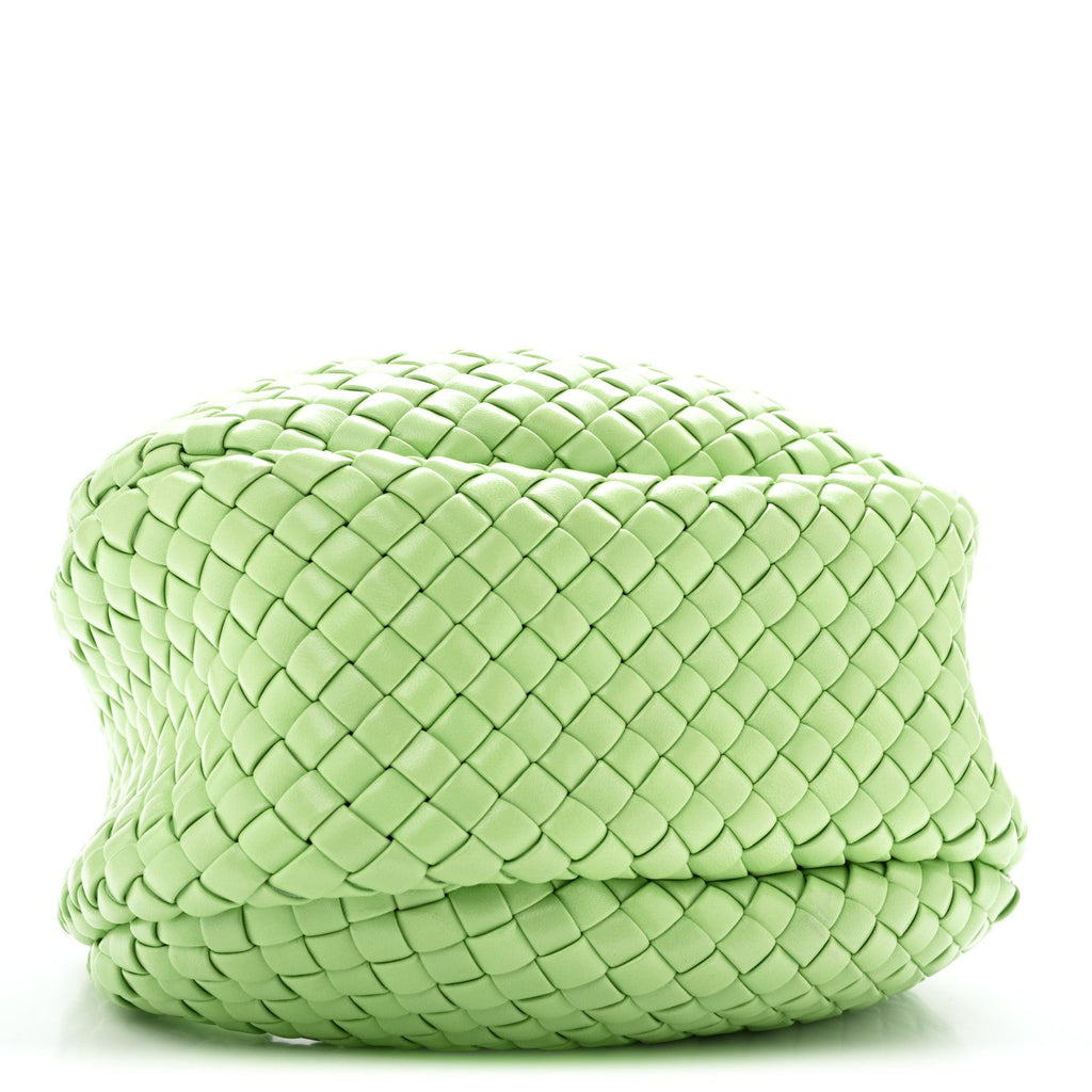 Lambskin Intrecciato Padded Mini Jodie Pistachio