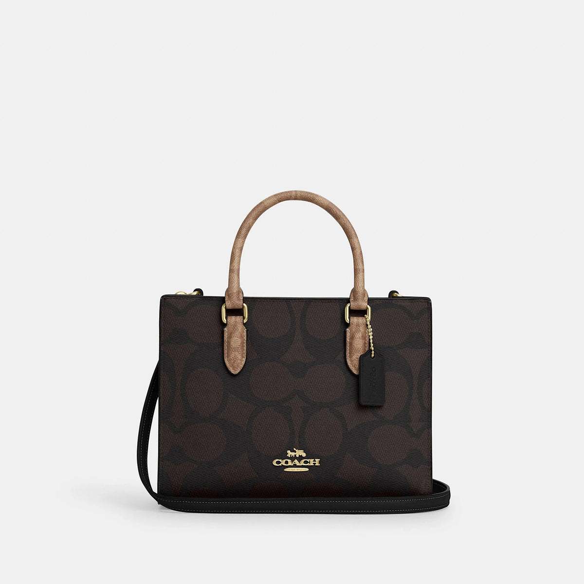 Coach Outlet Maggie Small Tote Bag In Blocked Signature Canvas